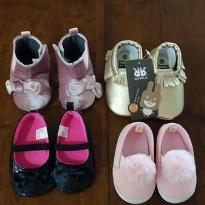 Baby girl shoes four pairs